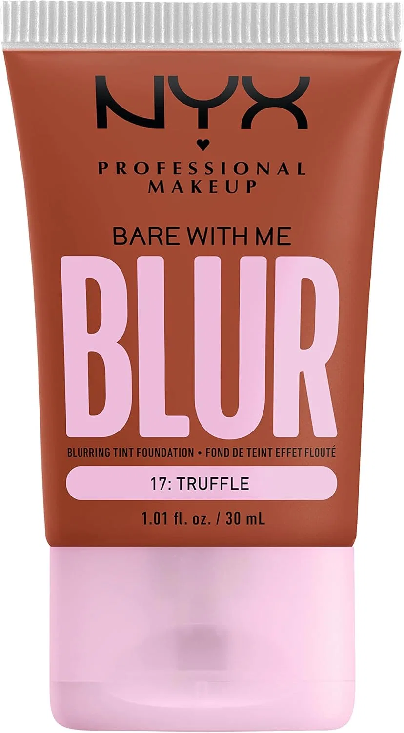 Тональная основа NYX Professional Makeup Bear With Me Blur Skin Tint, оттенок 17 Truffle, 30 мл
