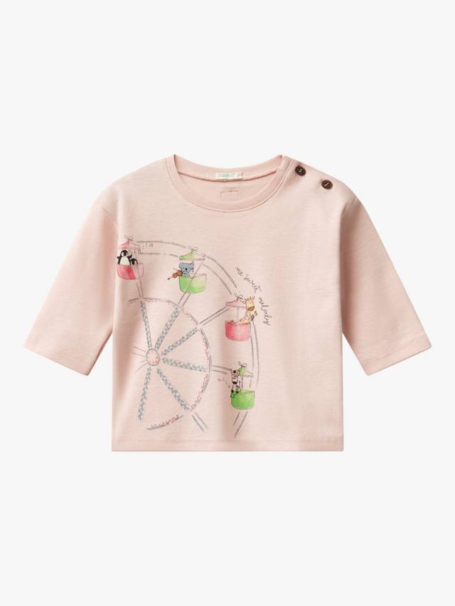 

Детская ярмарочная футболка Benetton, цвет Powder