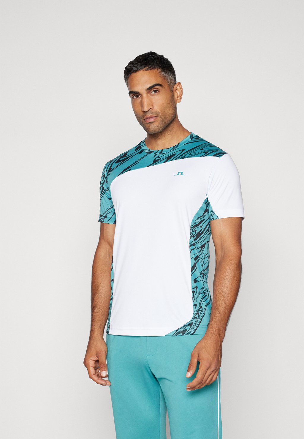 

Футболка с принтом NICCOLO J.LINDEBERG Sports, сине-зеленый