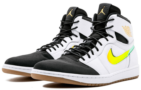 Кроссовки 1 высокие модерн Air Jordan, белый — фото 3