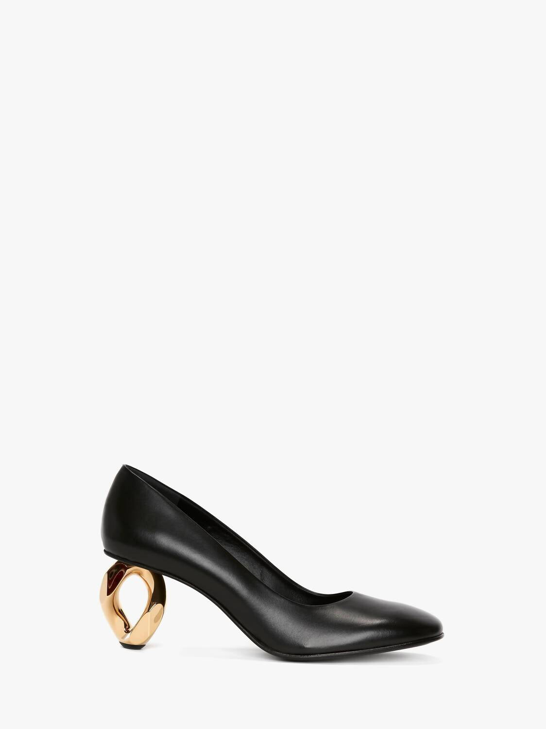 

Черные кожаные туфли на каблуке с цепочкой JW Anderson, черный
