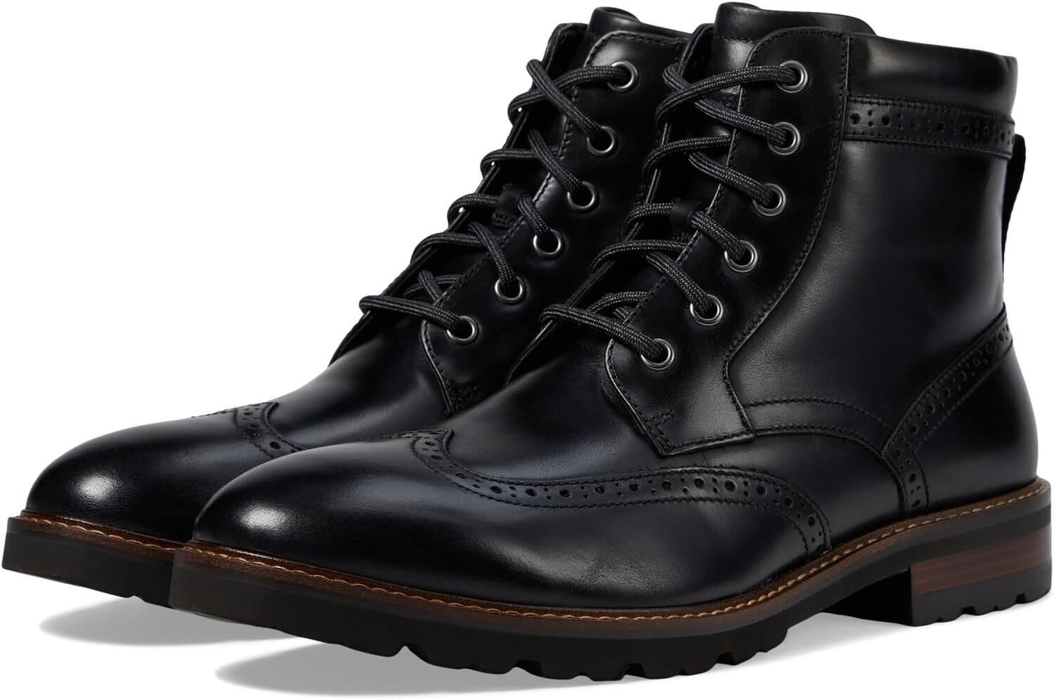 

Ботинки на шнуровке Renegade Wing Tip Lace-Up Boot Florsheim, черный