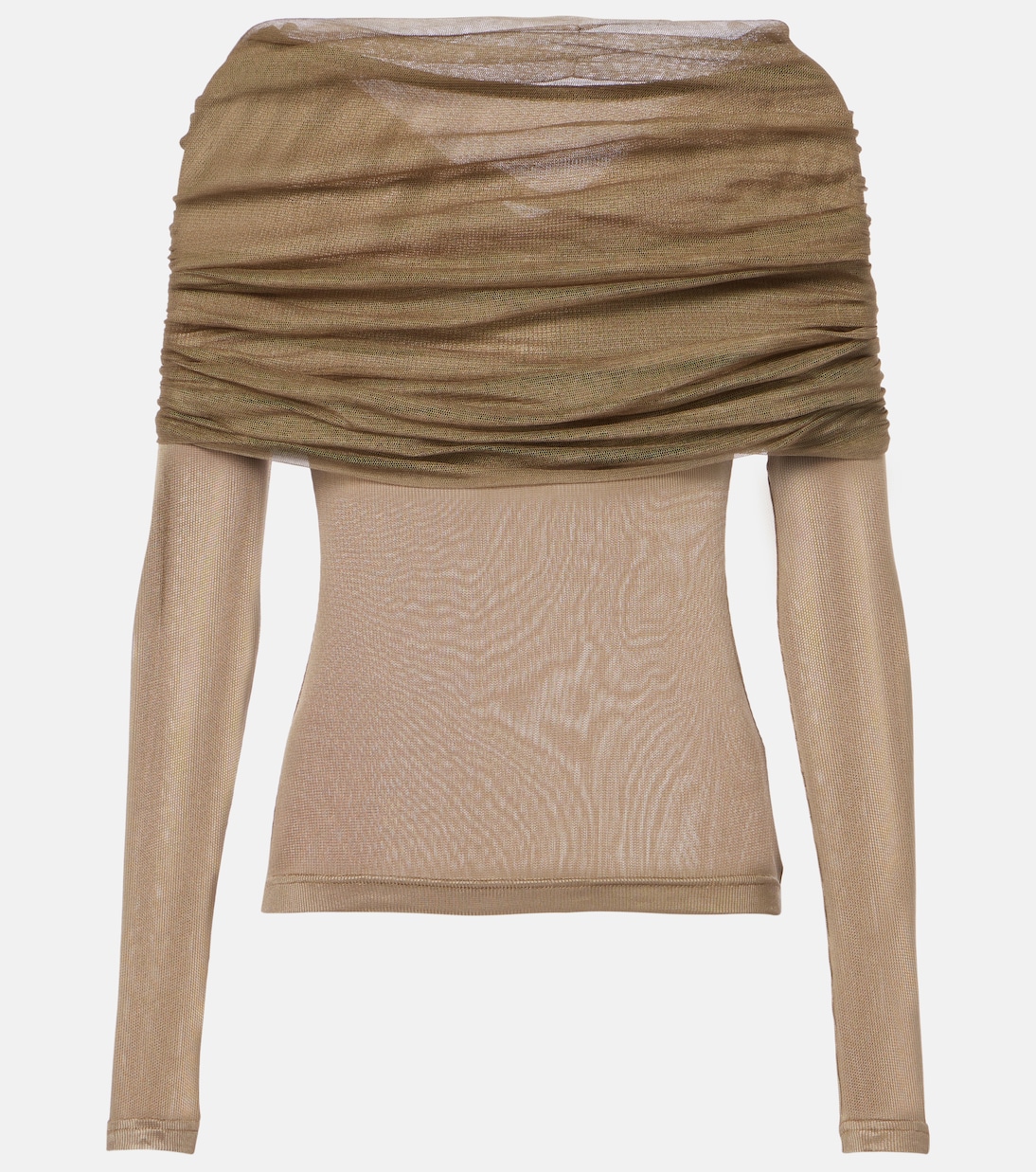 

Топ Sonora Veiled с рюшами Christopher Esber, Linseed