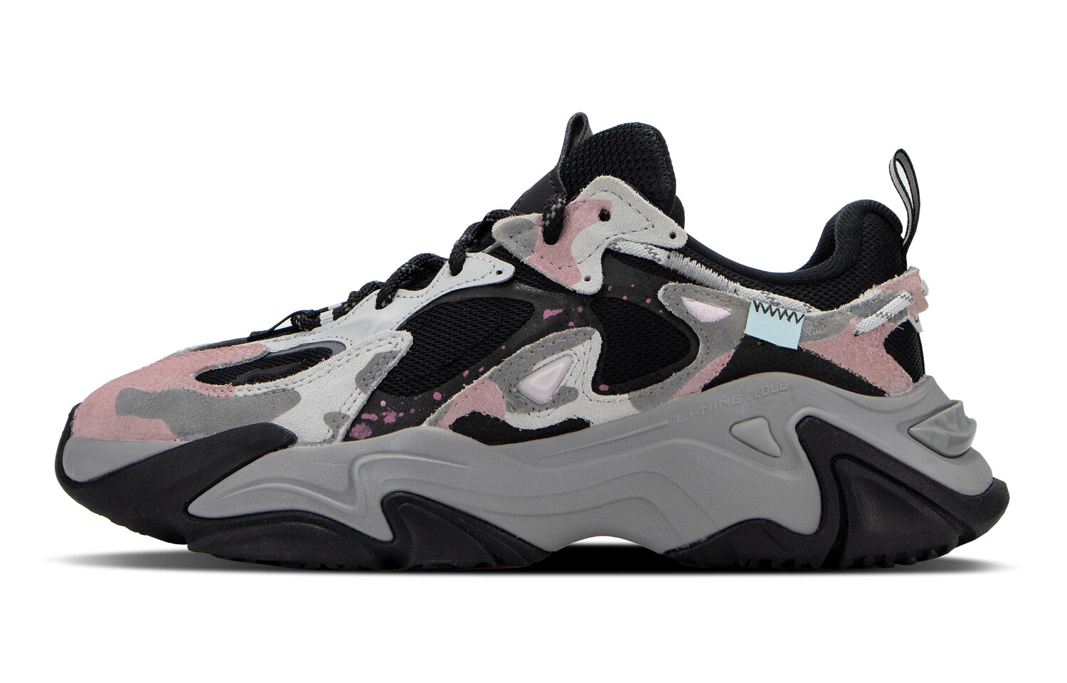 

Кроссовки LINING A Thousand Ways Lifestyle Shoes Women's Low-top Pink/Grey, серый