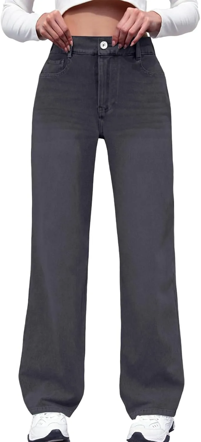 

Джинсы для женщин High Waisted Barrel, прямые