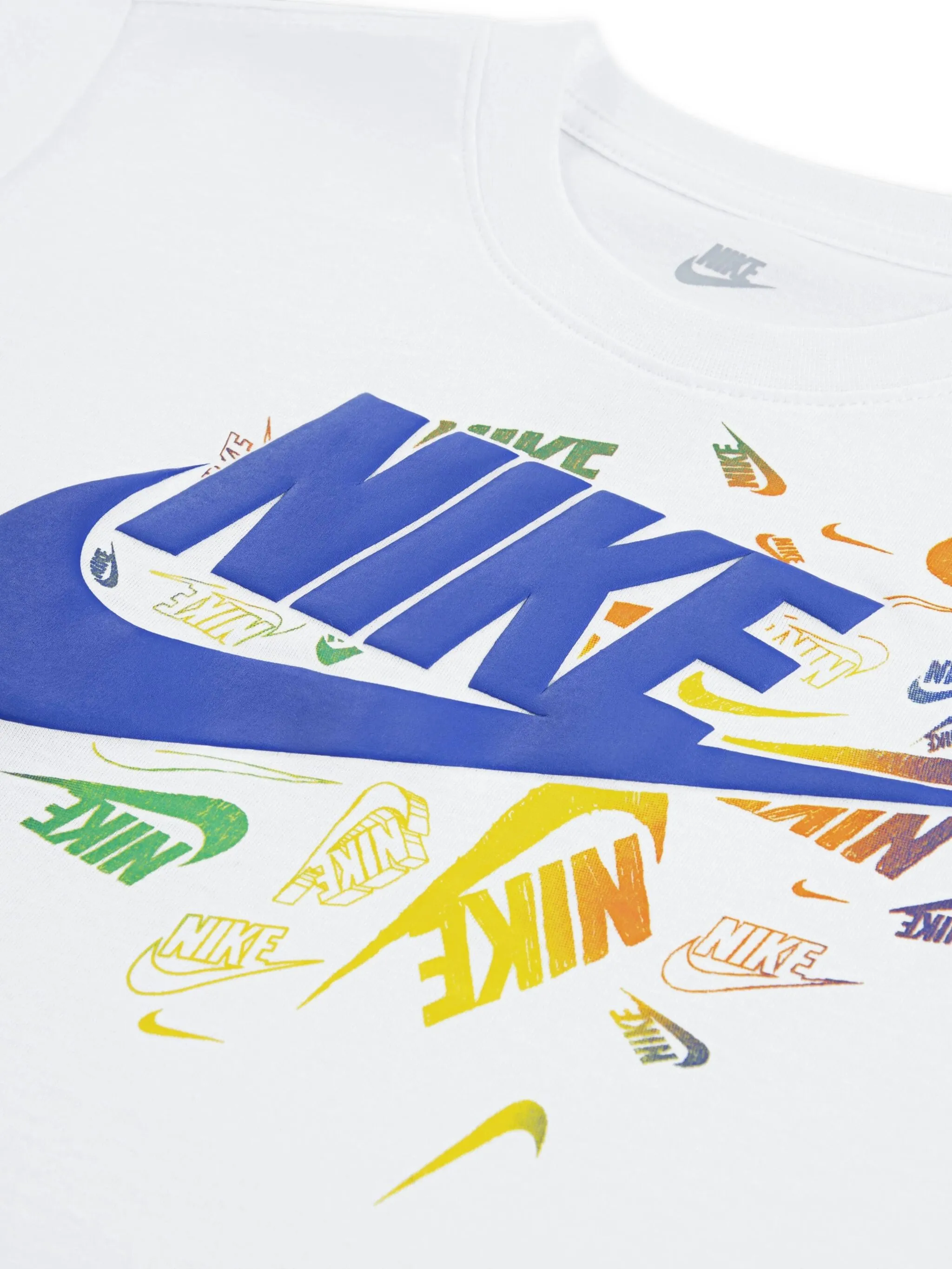 Футболка с графическим логотипом Nike Kids, белый — фото 4