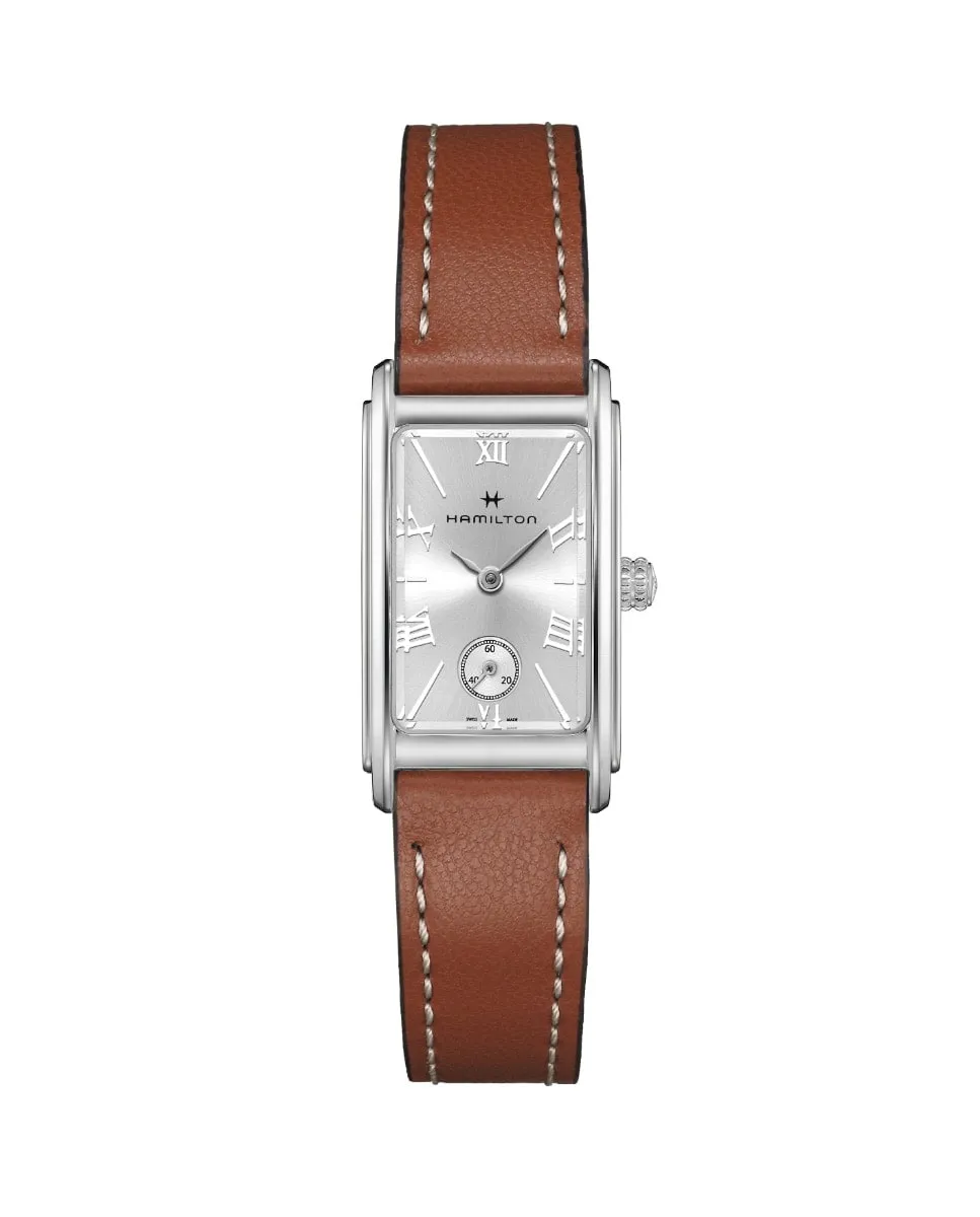 

Женские часы American Classic Ardmore H11221550 с кожаным ремешком Hamilton, коричневый