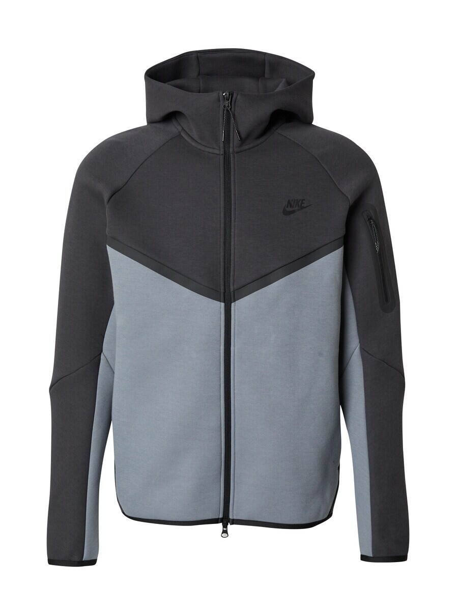 

Толстовка с капюшоном на молнии Nike Sportswear Zip-Up Hoodie TECH FLEECE, цвет anthracite/light grey/dark grey