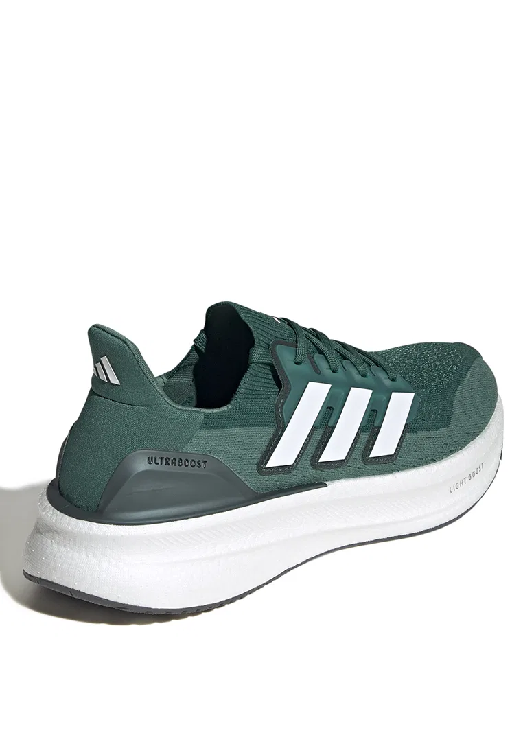 Кроссовки мужские спортивные, Ultraboost 5, Adidas, белый/зеленый/серый — фото 3