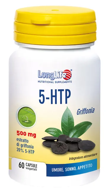 

Добавка Longlife 5-HTP от беспокойства и стресса, 60 капсул, Mood Tone Long Life