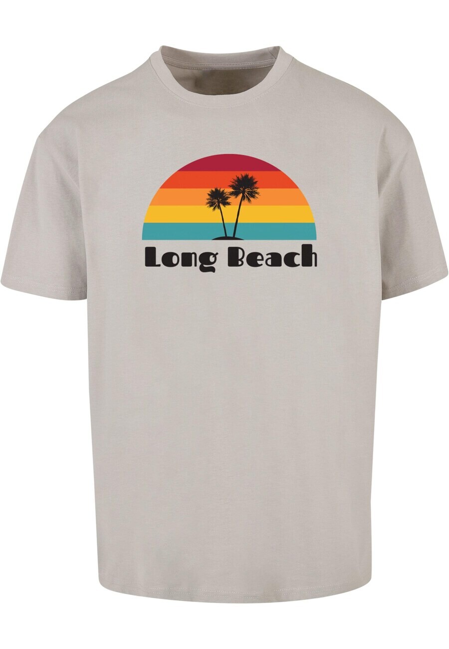 

Футболка Merchcode LONG BEACH, серый
