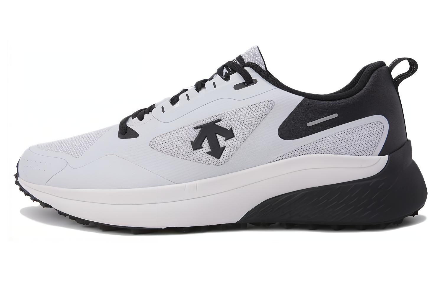 

Амортизирующие нескользящие износостойкие дышащие кроссовки Low top Unisex DESCENTE, белый/черный