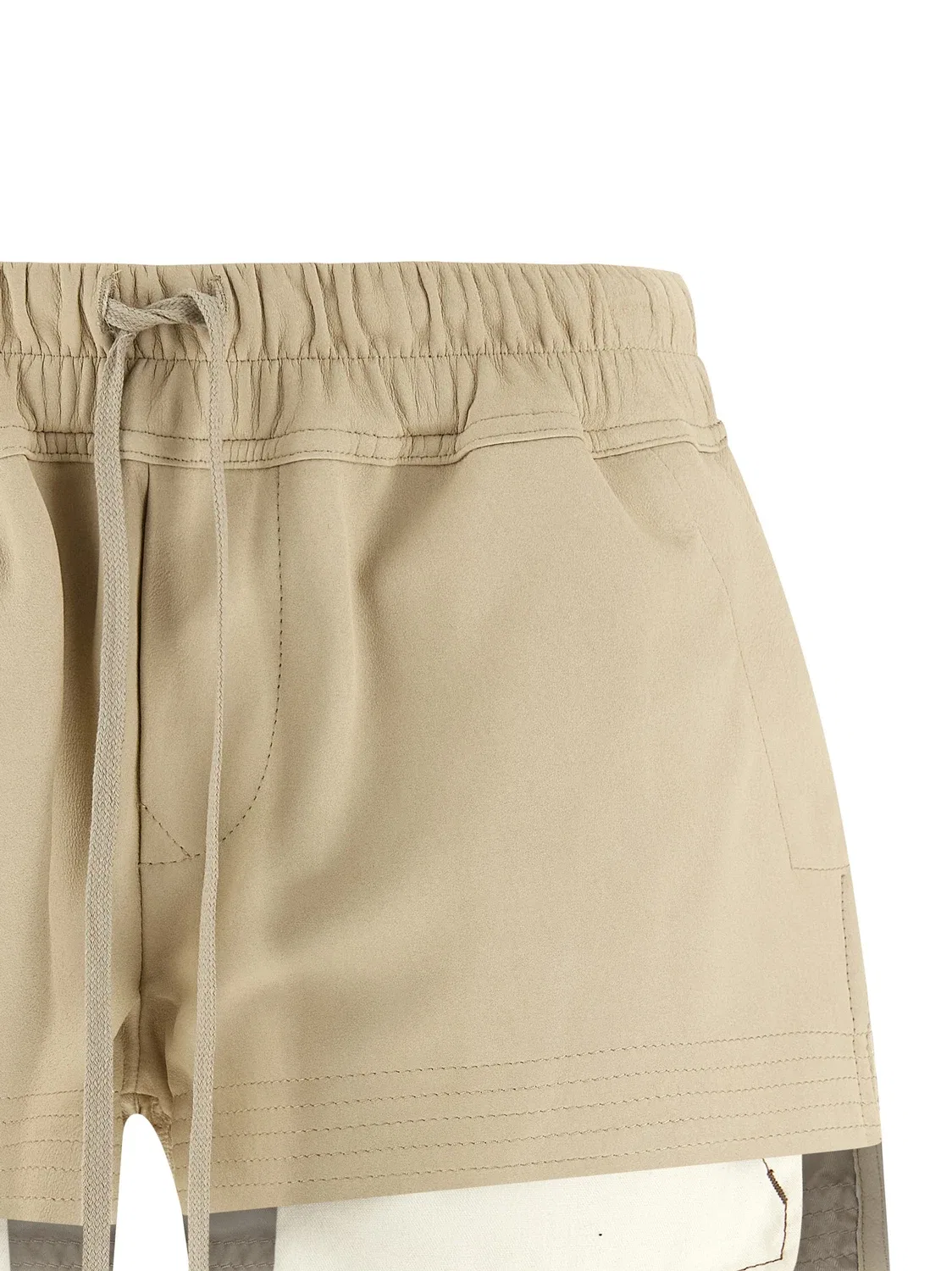 Шорты «Fog Boxers» Rick Owens, бежевый — фото 3