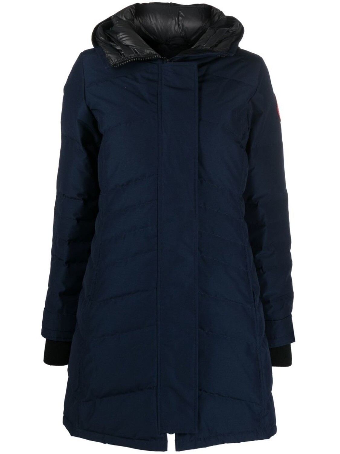 

Canada Goose пуховик с нашивкой-логотипом, синий