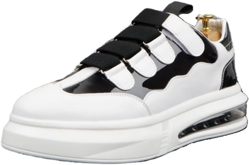 

Мужские кроссовки на платформе, Обувь с липучкой, Черно-белый дизайн, Повседневная обувь с воздушной подушкой, Стильные кроссовки для уличного стиля Ctkvbmeoi