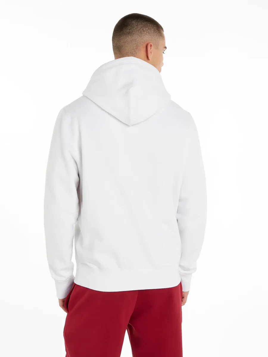 Толстовка Tommy Hilfiger "ESSENTIAL FLEECE HOODY", белый — фото 2