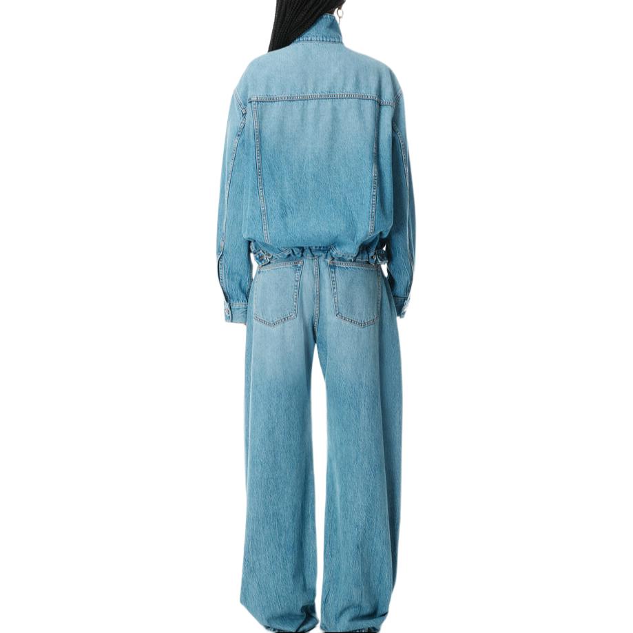 Alexander Wang Винтажная куртка с пятью карманами светло-индиго, Blue — фото 4