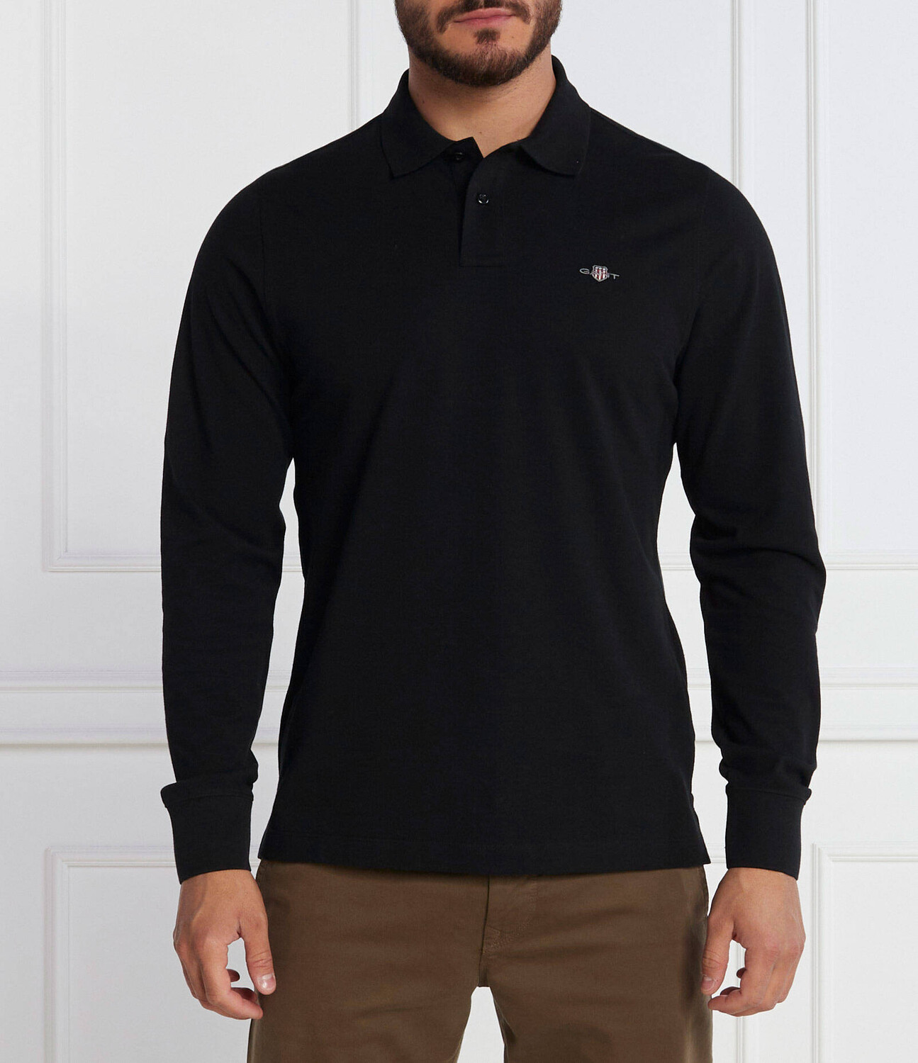 

Поло Gant RUGGER Regular Fit, черный