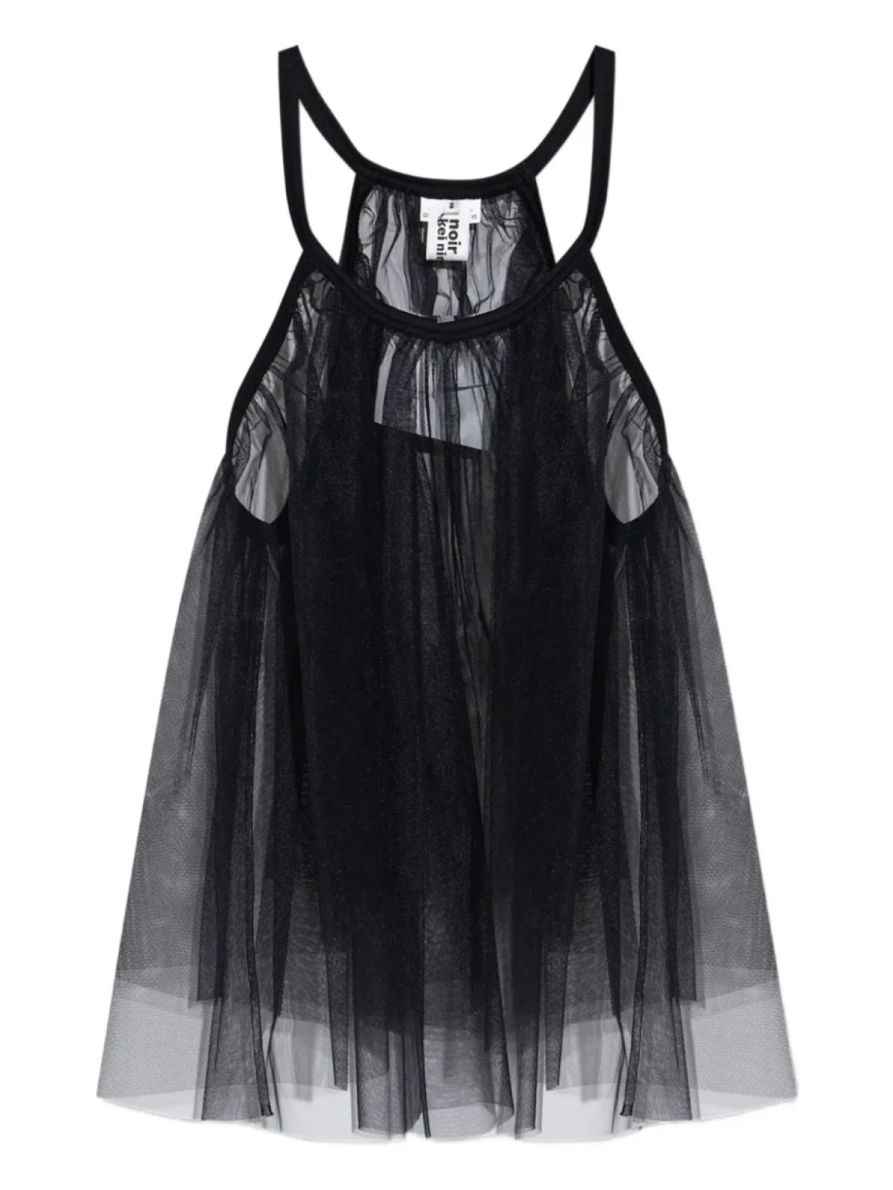 

Топ со вставками из тюля Noir Kei Ninomiya, синий