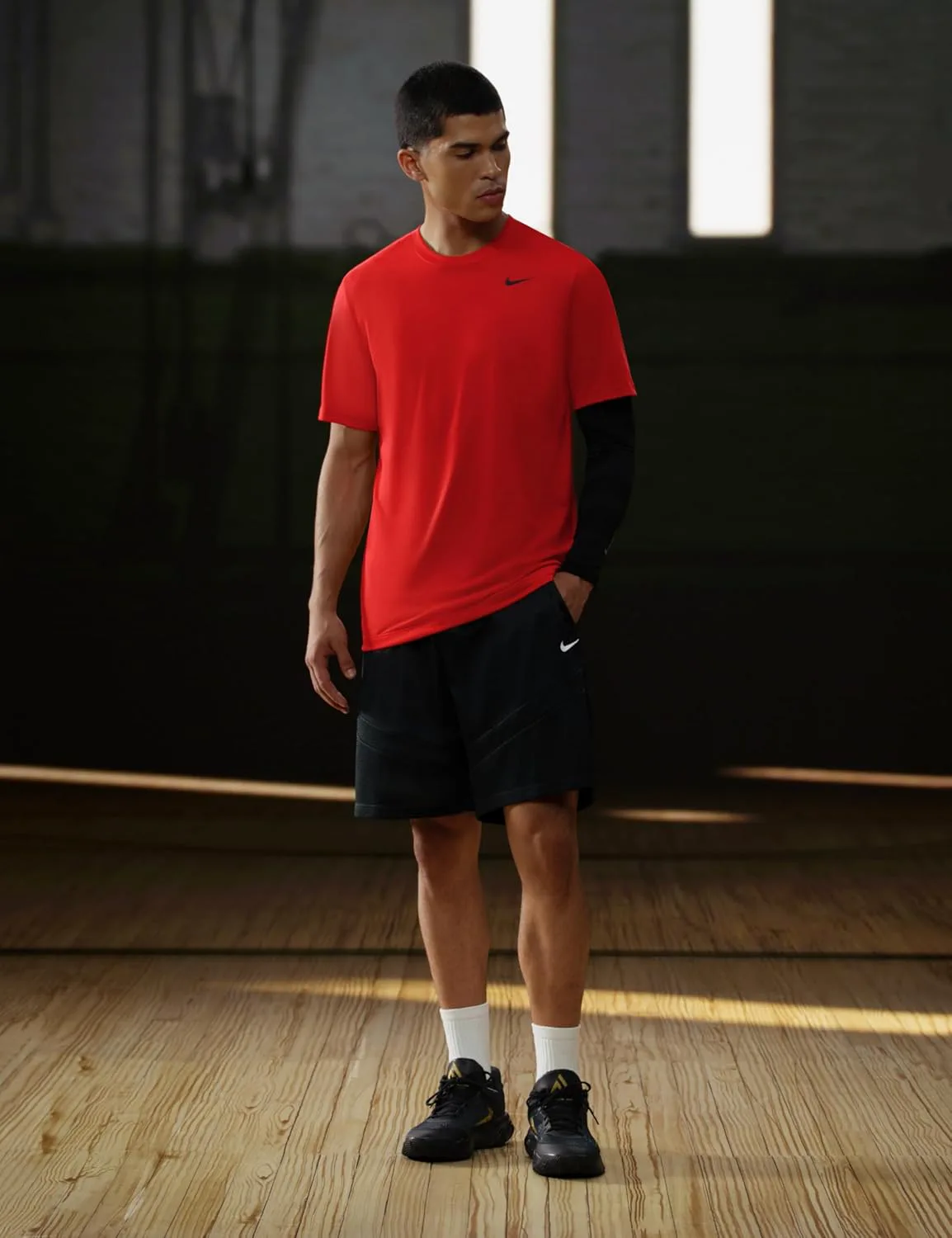 Кроссовки для баскетбола Nike Giannis Immortality 4 для взрослых унисекс, черный/металлик золотой — фото 3
