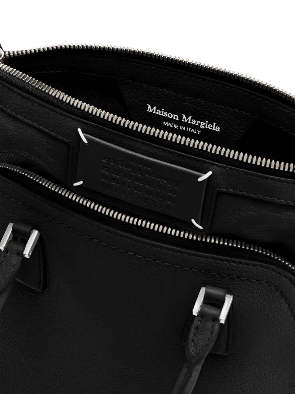 Сумка-тоут 5ac classique на молнии MAISON MARGIELA, черный — фото 4