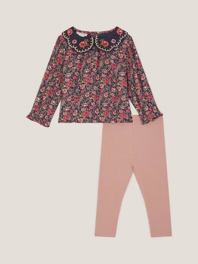 

Детский комплект: топ и леггинсы Monsoon, Navy