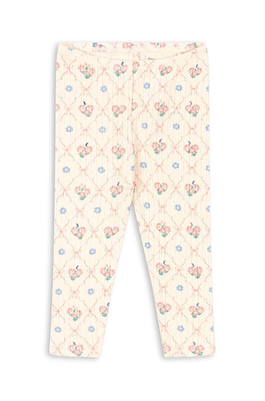 

Детские хлопковые леггинсы Konges Sløjd MINNIE PANTS GOTS, бежевый