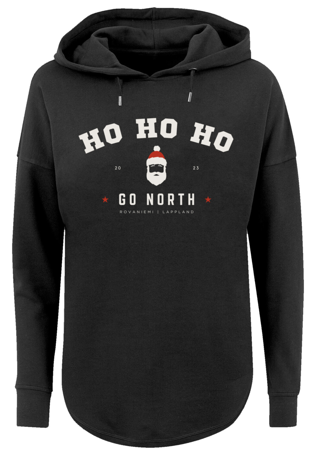 

Толстовка F4NT4STIC Oversized Hoodie Ho Ho Ho Santa Claus Weihnachten, черный