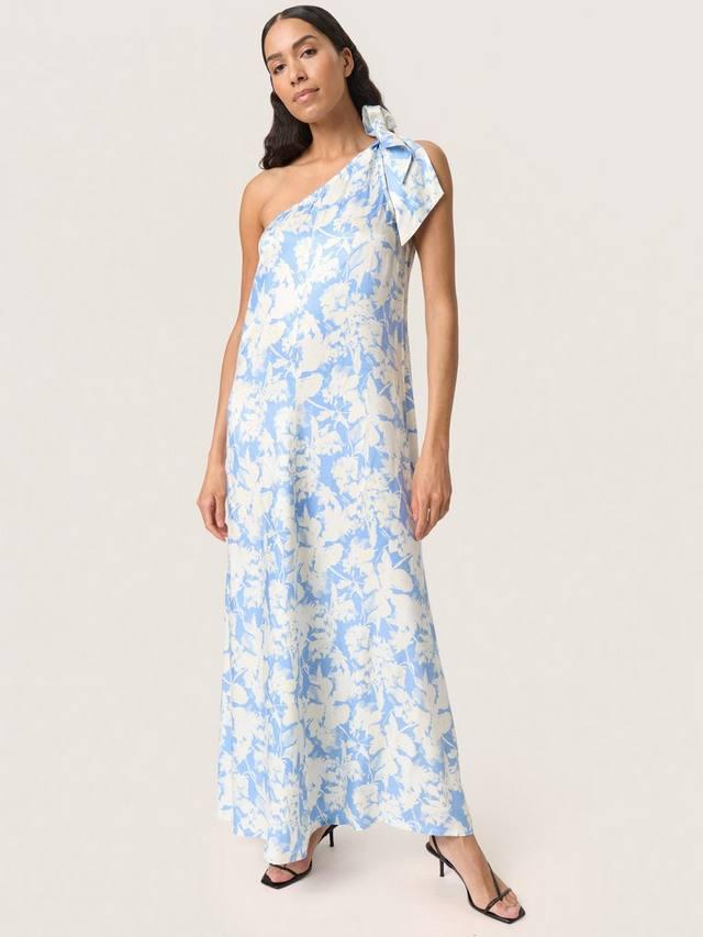 

Платье Becca Floral с одним плечом Soaked In Luxury, Blue/White