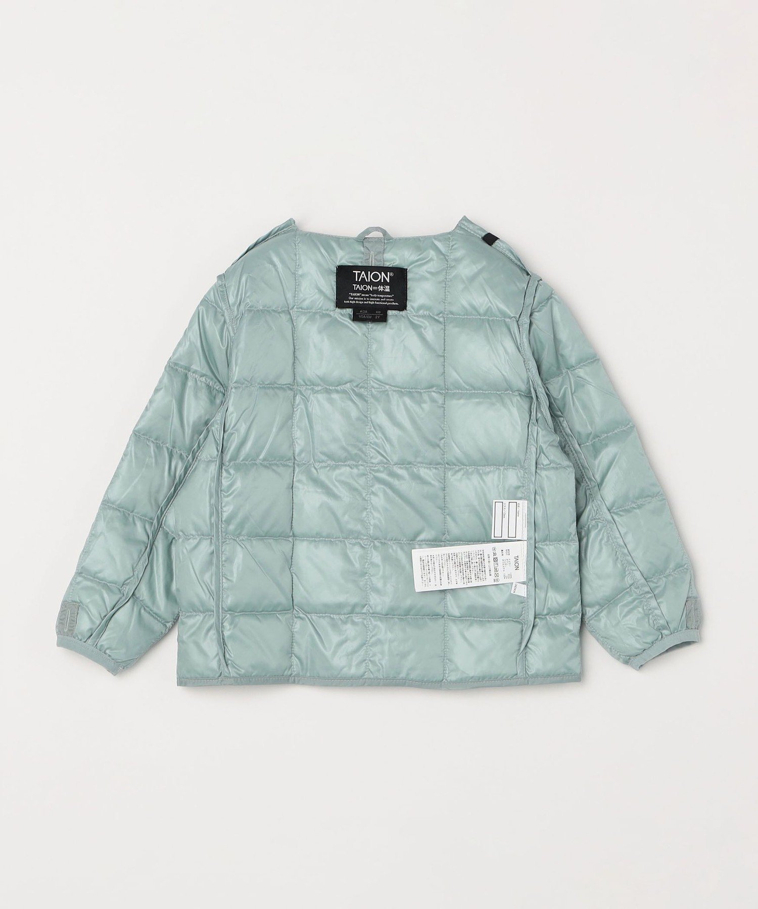 TAION: Кардиган с круглым вырезом и пуговицами SHIPS any, Light blue — фото 3