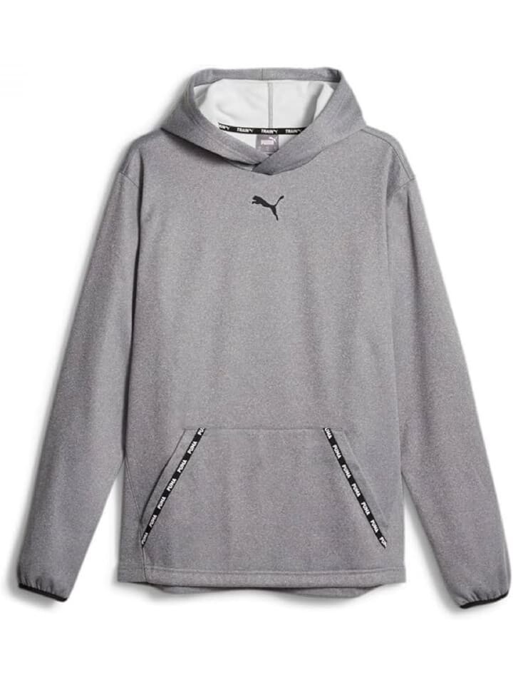 

Худи Puma Fit Taped PWRFLEECE H, серый