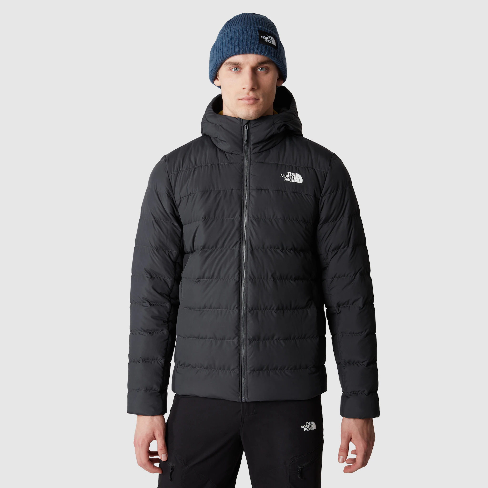 

Пуховик The North Face "ACONCAGUA 3 HOODIE", с капюшоном, серый
