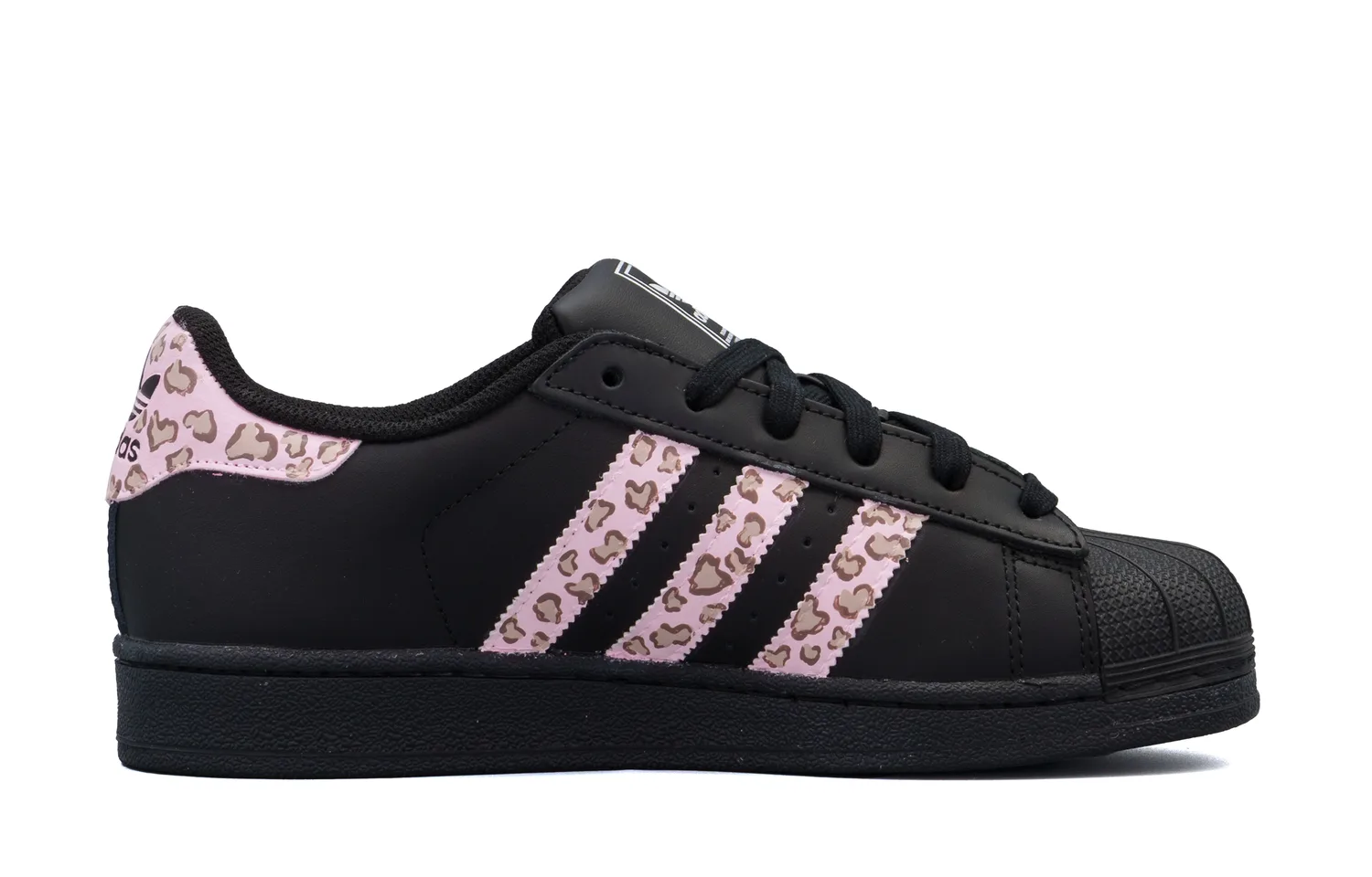 Кроссовки для скейтбординга Superstar 2 Leather Abrasion Resistant низкие детские Adidas Originals, розовый — фото 3