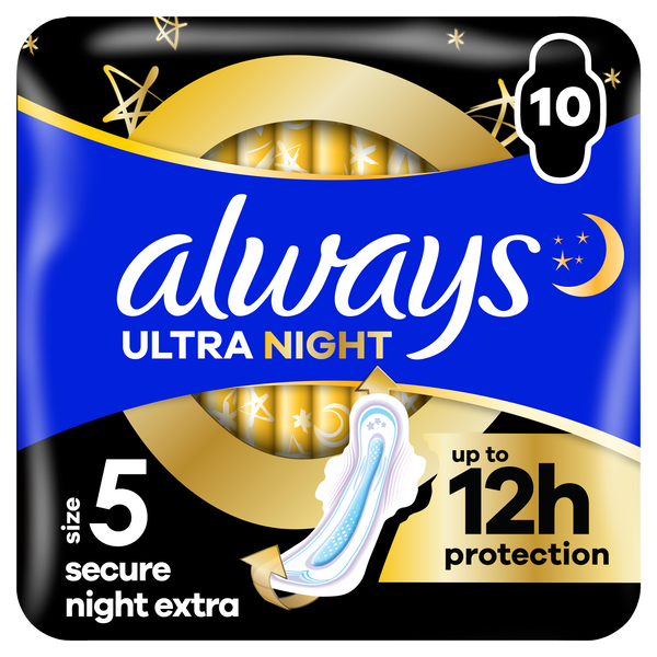

Гигиенические прокладки, 10 шт./1 упаковка. Always Ultra night