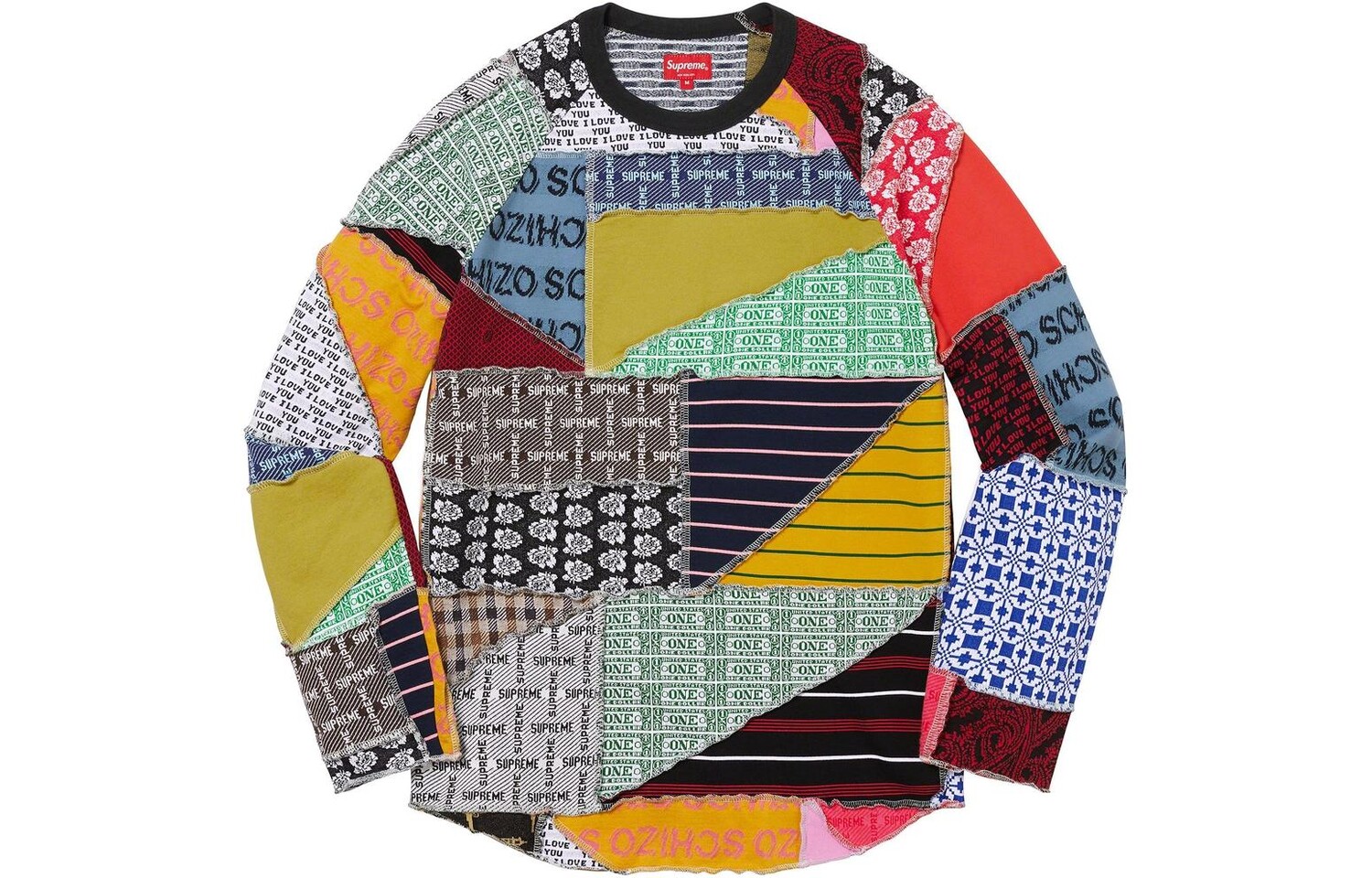 

Свитер Supreme Patchwork Jacquard, многоцветный