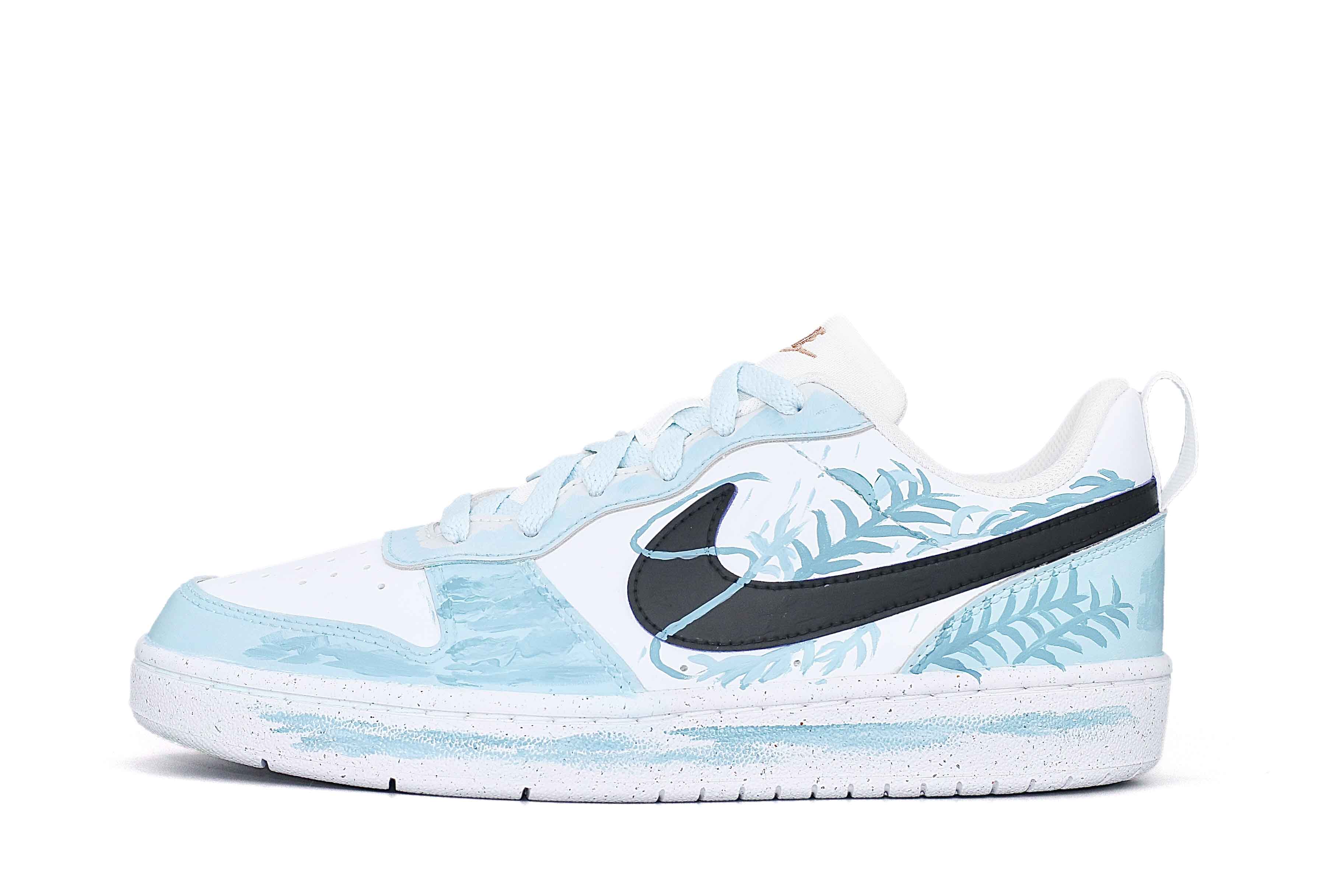 

Nike Кроссовки для скейтбординга Court Borough Green Bamboo низкие, нескользящие, устойчивые к истиранию, детские, светло-зеленые, унисекс