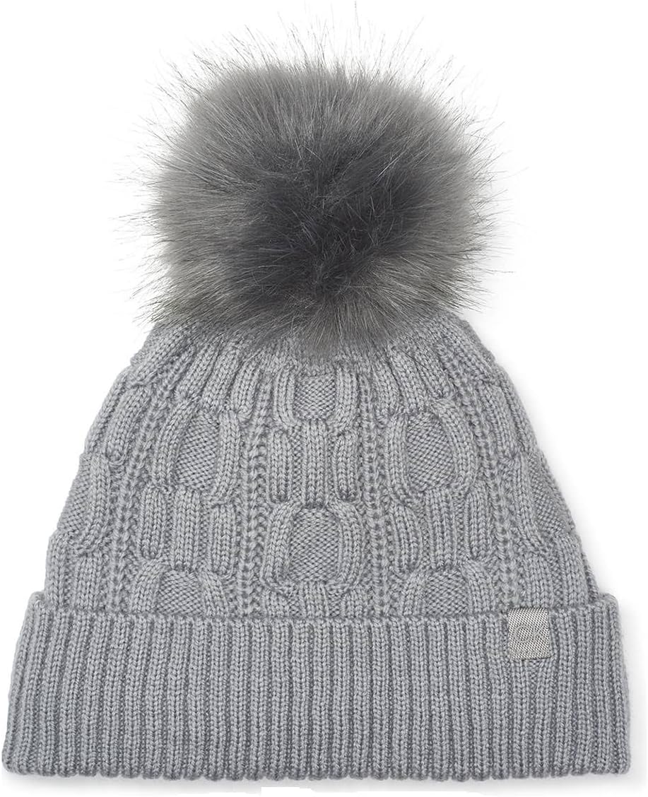 

Женская шапка-бини с помпоном из искусственного меха Calvin Klein, H_M_G(A1Kh6576)