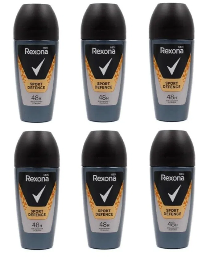 Мужской роликовый дезодорант-антиперспирант Rexona Men Sport Defence (6 шт. по 50 мл) Rexona