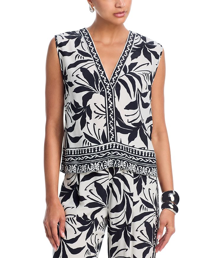 

Топ Lindsay с V-образным вырезом Velvet by Graham & Spencer, черный