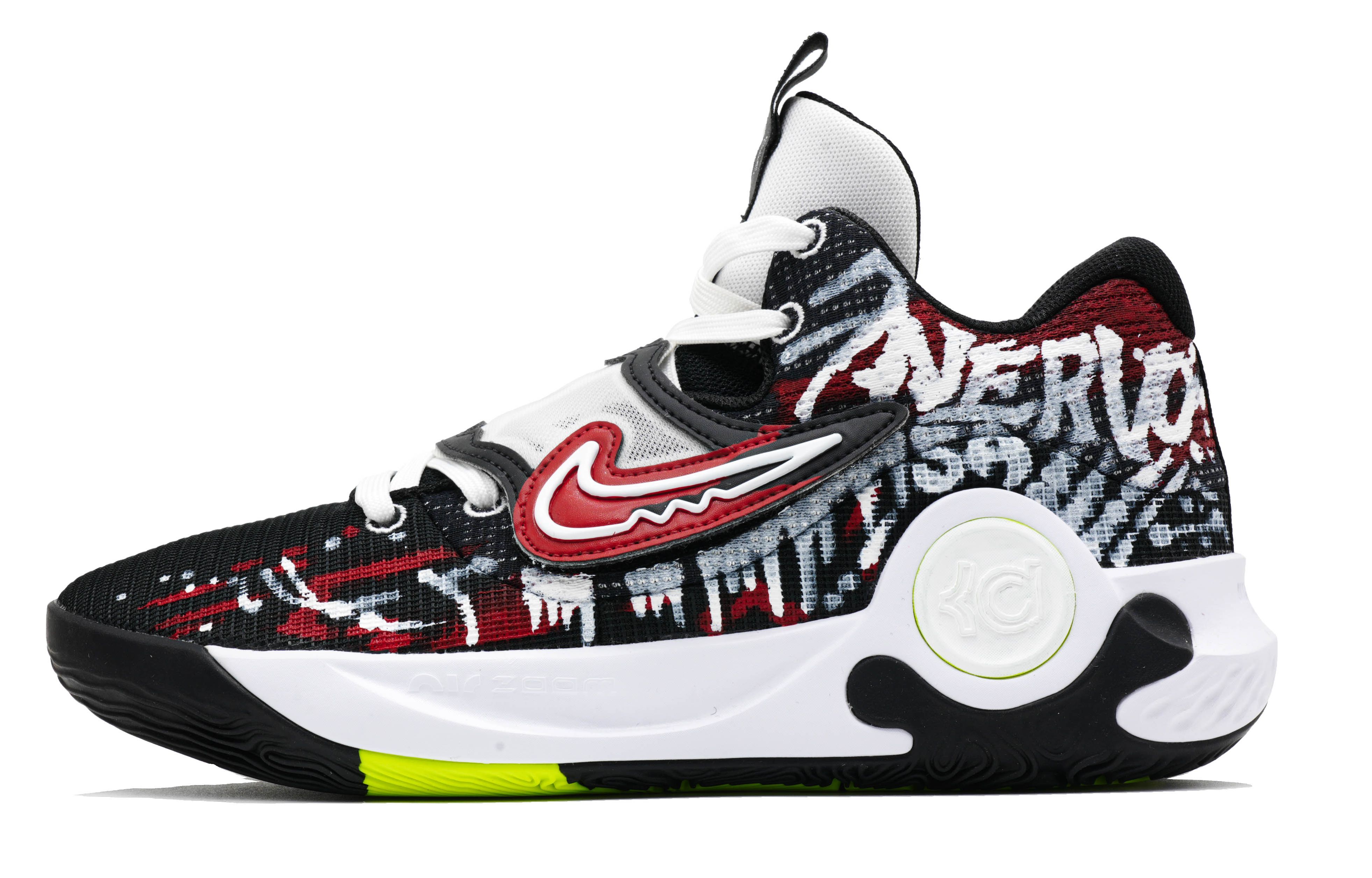 

Nike Баскетбольные кроссовки KD Trey 5 X Fatal Loot с нескользящей подошвой и износостойким покрытием, мужские, черно-красные