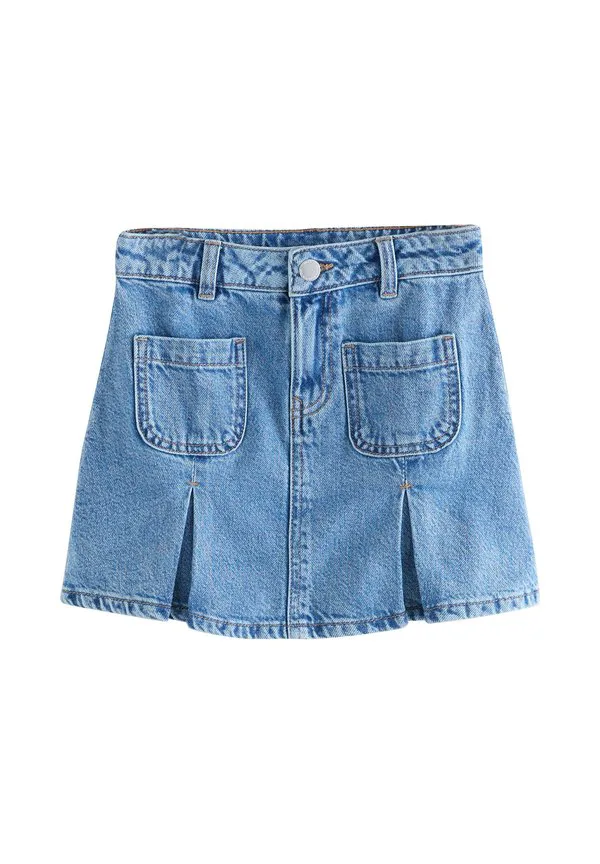 Мини-Юбка прямого кроя с карманами Next, Mid Blue Denim
