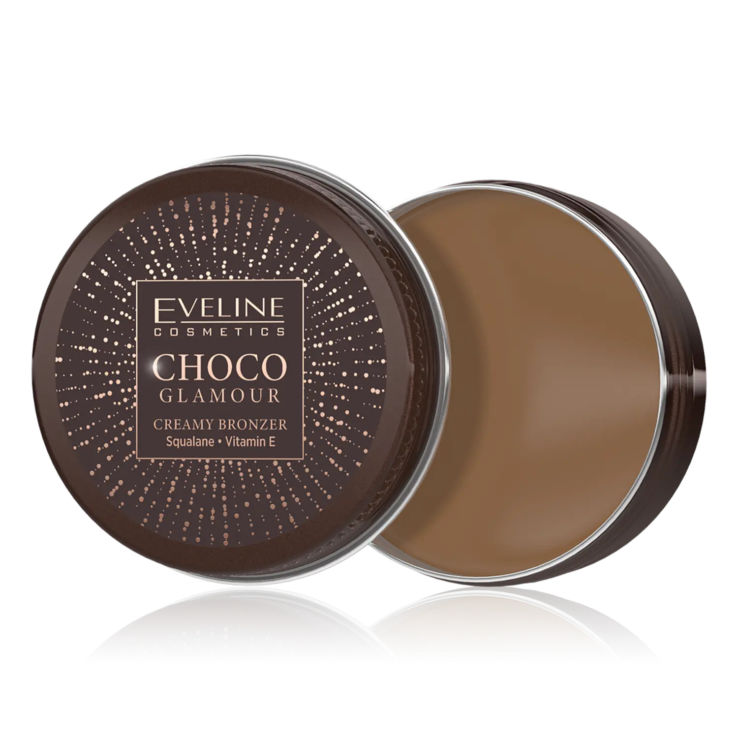 

Легкий крем-бронзатор для контурной пластики лица Eveline Cosmetics Choco Glamour, 20 гр