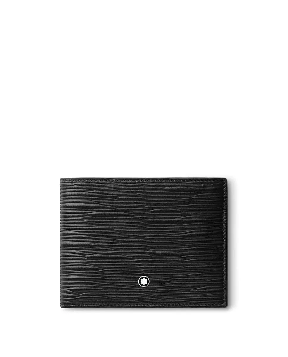 

Мужской черный кожаный кошелек Montblanc