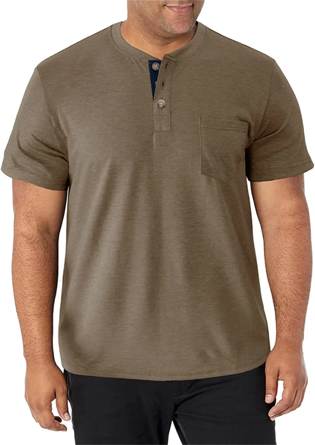 

Мужская футболка хенли с коротким рукавом Thatrich