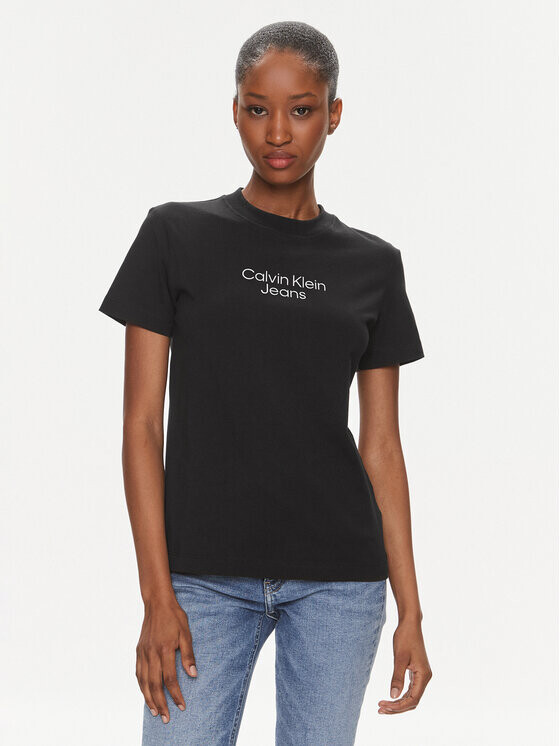 

Футболка стандартного кроя Calvin Klein, черный