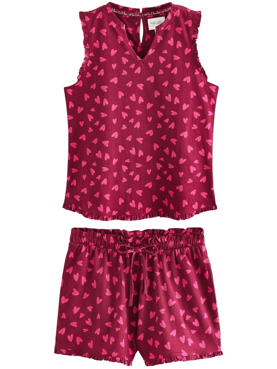 

Короткий пижамный комплект Next, цвет Light pink/Dark pink