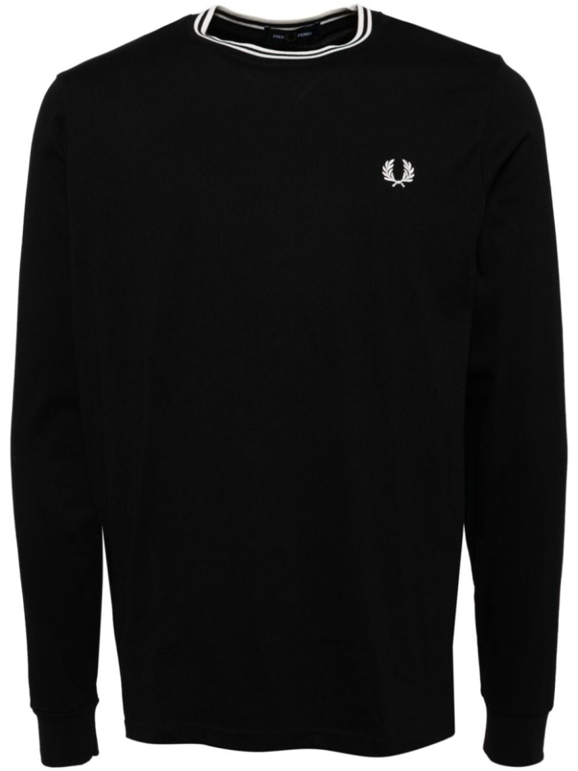 

Футболка с длинными рукавами и логотипом Fred Perry, черный