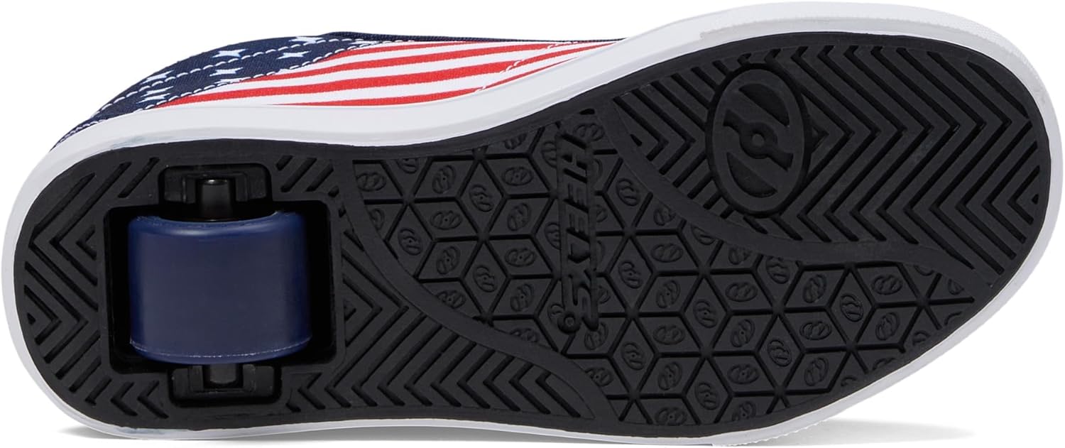Кроссовки Racer Mid Heelys Унисекс, белый/красный/синий/темно-синий — фото 3