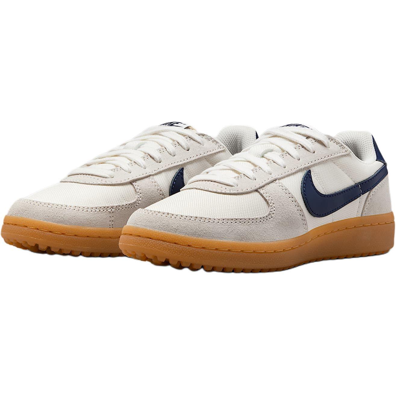 Нескользящие износостойкие низкие кроссовки для детей и подростков Nike, бежевый/синий — фото 3