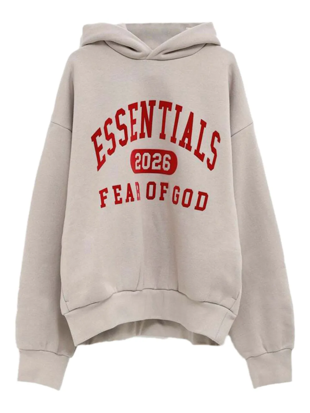 

Худи с принтом логотипа Fear Of God Essentials, серый